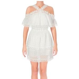 Womens Lace Mini Cocktail Dress